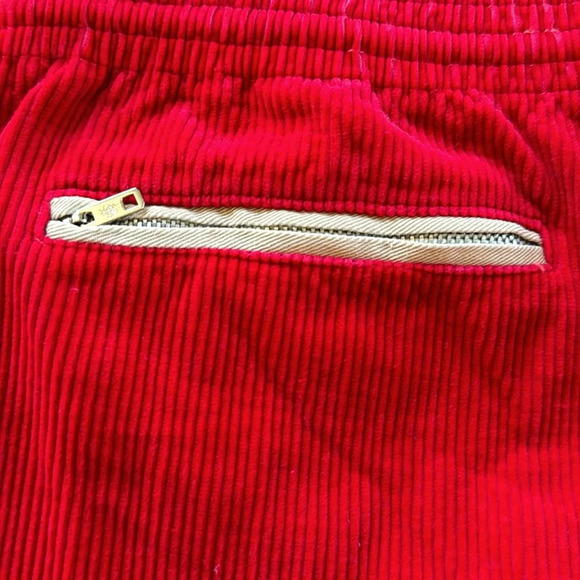 Vintage Andrew St. John Red Corduroy Pants Straight Cotton Retro M y2k - Picture 3 of 10
